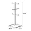 LIU- Mug Holder and Tray Set, Metal Coffee Cup Tree with 6 Hooks,Countertop Cup Drying Rack Organizer,for Kitchen Counter Bar view 3