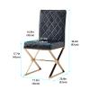 IBOWZ Dining Chairs Dining Room Chairs High Back Side Chair PU Leather Dining Chair with Metal Legs Upholstered Leisure Chair for Kitchen, Dining, Living, Guest, Bed Room view 3