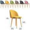 IBOWZ Dining Chairs Dining Room Chairs Dining Chairs Upholstered Kitchen Chairs Makeup Chairs with Soft Seat and Wooden Style Metal Legs Accent Side Chair for Living Dinning Kitchen Bedroom view 2