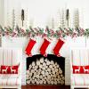 5.9 FT Red Berry Christmas Garland Artificial Berry Garland with Pine Cones and Holly Leaves Winter Greenery Garland for Xmas Mantle Fireplace Holiday Indoor Outdoor Decor view 3