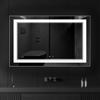 48" x 30" LED Bathroom Mirror Wall-Mounted Anti-Fog Mirror Bathroom Mirror with Lights LED Vanity Mirror Dimmable Lighted Mirrors view 1