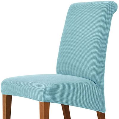 ZZDZW 22 Colors for Choice Universal Jacquard M XL Size Chair Cover Cheap Big Elasticity Seat Protector Seat Case Chair Covers for Hotel Living Room (Color : 19# Sky Blue, Size : XL 60-75cm)
