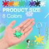 Taiyin Paint Splatter Keychains Art Party Favors Art Paint Party Decoration for Adults Gifts(48 Pcs) view 3