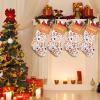 SunFancyCustom Beautiful Autumn Pattern Christmas Stocking with Name Custom Xmas Stockings for Family Wedding Party Decor 17.52 x 7.87 Inch view 3