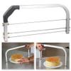 Bibabala Cake Leveler,304 Stainless Steel 3 Blades Adjustable Layer Cake Cutter,DIY Cake Slicer Kitchen Baking Tools Accessories,Household Cake Tools Baking and Pastry Tools,for Cake Making(Silver) view 2