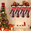 SunFancyCustom Custom Christmas Tree Buffalo Plaid Christmas Stocking Personalized with Name Xmas Family Holiday Birthday Gift Decor 17.52 x 7.87 Inch view 3