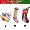 SunFancyCustom Custom Christmas Tree Buffalo Plaid Christmas Stocking Personalized with Name Xmas Family Holiday Birthday Gift Decor 17.52 x 7.87 Inch view 4