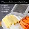 1/4" Replacement Dicer Chopper Blade with Pusher Block, Commercial French Fry Cutter Blade, Commercial Vegetable Chopper for Onion Dicer Tomato Dicer French Fries Cutter view 2
