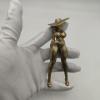 4.72In Copper Sexy Lady Figurine,Voluptuous Female Body Ornaments Body Art Ketone Body Miniatures Statue,Home Office Desktop Decoration Ornament view 4