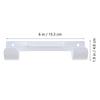 DOITOOL Ironing Board Rack Wall Mount with Dual Hooks Space Saving Iron Board Holder for Laundry Room Organization Compact 6.10X1.77X1.18 Inch view 2