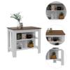 Boahaus Le Havre Kitchen Island (White - Dark Brown) view 4