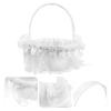 HANABASS 5pcs Flower Girl Petal Basket Elegant Handheld Flower Basket for Weddings and Religious Events Charming Wedding Decoration and Accessory view 4