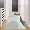 GRAPKS Modern Grey Hallway Runner Rug Non Slip Easy to Clean Bedroom Long Carpet Runner for Hall/Corridor/Doorway Area Rug 100/200/300/400/500/600cm Length (Size : 2 ft x 6.6 ft) view 1