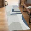 GRAPKS Modern Grey Hallway Runner Rug Non Slip Easy to Clean Bedroom Long Carpet Runner for Hall/Corridor/Doorway Area Rug 100/200/300/400/500/600cm Length (Size : 2 ft x 6.6 ft) view 2
