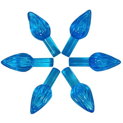 National Artcraft Medium Twist-Style Ceramic Tree Light Ornaments- (144/Pk) (Aqua)