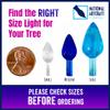 National Artcraft Medium Twist-Style Ceramic Tree Light Ornaments- (144/Pk) (Aqua) view 4