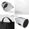 Australian Shepherd Silhouette Round Laundry Basket, Foldable Laundry Basket, Waterproof Storage Basket With Handle, Dirty Clothes Pocket Small view 3