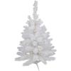 Pre-Lit White Alaskan Pine Artificial Christmas Tree - 3' - Warm White LED Lights view 1
