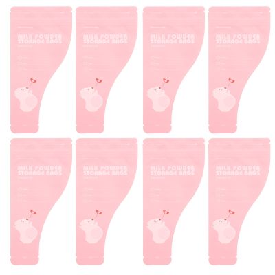 Kisangel 30 Pack Baby Formula Container Disposable Milk Powder Bags Sealed Formula Milk Bag for Travel Feeding Leak Resistant Storage Pouches with Label Area 7.87 X 3.93 in