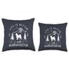 Alaskan Klee Kai Life Better Mom Dad Dog Throw Pillow view 3