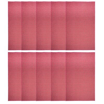 Furnish my Place Corner Indoor/Outdoor Commercial Red Color Rug, Corner Area Rug, Home Decor Mat, Pet-Friendly Carpet for Living Room, Bedroom, Made in USA, 1.5' x 2.25' Rectangle - Set of 10