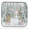 Boxer Fawn with Christmas Presents Dish Drying Mat view 1