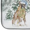 Boxer Fawn with Christmas Presents Dish Drying Mat view 4