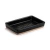 DEMDACO Dad's Very Important Stuff Matte Black 6 x 4 Ceramic Stoneware Decorative Trinket Tray view 2