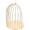 2pcs Cake Dessert Stand Decorative Cupcake Holder Cosmetics Display Cases Dessert Holder Metal Decorative Tray Bird Cage Jewelry Holder Wedding Skin Care Products Display Tray Iron view 4