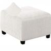 ZZDZW Ottoman Covers Slipcover Square 13-18 In/25-30 In/33-39 in Large, Ottoman Covers Protector for Footrest Foot Stool Furniture Stretch Jacquard Fabric with Elastic Bottom view 1