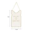 TOMYEUS Jewelry Towers Earring Holder for Wall Hanging Jewelry Organizer Display Metal Grid Hanger Rack with 7 Hooks for Necklaces, Bracelets Jewelry Rack view 2