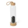 SAHKGYE 550 Ml Natural Crystal Water Bottle Reusable Crystal Water Bottlel Quartz Crystal Point Healing Elixir Point Reiki Crystal Energy Water Bottle Gem Infused Water Bottle (Color : Obsidian) view 1