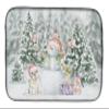 French Bulldog White with Christmas Presents Dish Drying Mat view 1