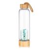 SAHKGYE 550 Ml Natural Crystal Water Bottle Reusable Crystal Water Bottlel Quartz Crystal Point Healing Elixir Point Reiki Crystal Energy Water Bottle Gem Infused Water Bottle (Color : Turquoise) view 1
