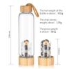 SAHKGYE 550 Ml Natural Crystal Water Bottle Reusable Crystal Water Bottlel Quartz Crystal Point Healing Elixir Point Reiki Crystal Energy Water Bottle Gem Infused Water Bottle (Color : Turquoise) view 2