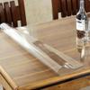 XUAN 24 x 48 Inch Table Cover Protector 1.5mm Thick Tablecloth Transparent Kitchen Dining Room Table Protector Wood Furniture Table Cover Mat (Size : 85x140cm) view 4