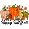 Happy Fall Teeth Sublimation Transfer, Ready to Press, Dental Assistant, DA, Dentist, Dental Hygienist, Plaid Tooth, Pumpkin Tooth Transfer (Adult x1-8.5+") view 1