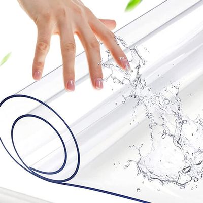 XUAN Clear Table Protector 1.5mm Thick Table Cover Protector Tablecloth for Writing Desk Dining Table Rectangle Table Cloth Furniture Tabletop Protector (Size : 85x140cm)