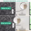 Beauty Mirror,10X Hotel Bathroom Wall Mounted Makeup Mirror, 8 Inch Extendable Mirror Foldable Telescopic Magnifying Double-Sided Shaving Mirror for Bathroom Vanity Bronze 8 inches 3X view 4