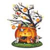 The Bradford Exchange Purr-fectly Mischievous Halloween Illuminated Tabletop Tree Featuring Hand-Painted Sculpted Cats Each with A Unique Costume view 1