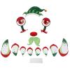 Christmas Garage Door Decorations Refrigerator Stickers Funny Decal PVC Waterproof Decor for Fridge (Face) view 1