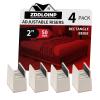 Bed Risers with Adjustable Screw Clamp, Fits Thickness of Furniture Frame from 0 to 1.5 Inch, Elevation in Heights 2" Heavy Duty Risers for Table Cabinet Dresser Support up to 5000lbs (4Pack, Beige) view 1