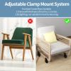 Bed Risers with Adjustable Screw Clamp, Fits Thickness of Furniture Frame from 0 to 1.5 Inch, Elevation in Heights 2" Heavy Duty Risers for Table Cabinet Dresser Support up to 5000lbs (4Pack, Beige) view 4
