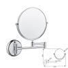 Beauty Mirror,3X 10X Hotel Bathroom Wall Mounted Makeup Mirror, 8 Inch Extendable Bathroom Mirror Foldable Magnifying Double-Sided Shaving Mirror for Bathroom Vanity Brushed Nickel 6 inches 5X view 2