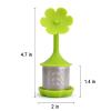 2-Pack Silicone Tea Steeper, Infusers - Fine Mesh Filters for Tea Leaves, Flowers; Purple or Green view 2
