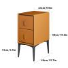 UNNS Bedside Cabinets Home Bedside Table with 2 Drawers Narrow Bedside Table Living Room Sofa Side Table Bedroom Furniture 19.6 Inch H Nightstand (Color : C) view 3