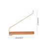 BOOMLATU Modern Brass & Wood Wall Mounted Drying Rack,Simple Space Saver Clothes Hanger for Living Balcony Bathroom Laundry Room (Beech) view 2