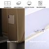 Rectangular Headboard Body Reading Pillow,Wedge Positioning Support Back Leather Removable Lumbar Bolster for Bedroom Day Bed Bunk Bed Decoration,B,No headboard 70.8"/180cm view 3