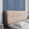 Solid Color Headboard Cushion Wall Pillow Tufted Buttons Design Reading Pillow Headboard Backrest Wedge Pillow Detachable Back Support Sofa Pillow,C,Wth headboard 78.7"/200cm view 1