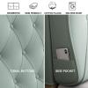 Solid Color Headboard Cushion Wall Pillow Tufted Buttons Design Reading Pillow Headboard Backrest Wedge Pillow Detachable Back Support Sofa Pillow,C,Wth headboard 78.7"/200cm view 2